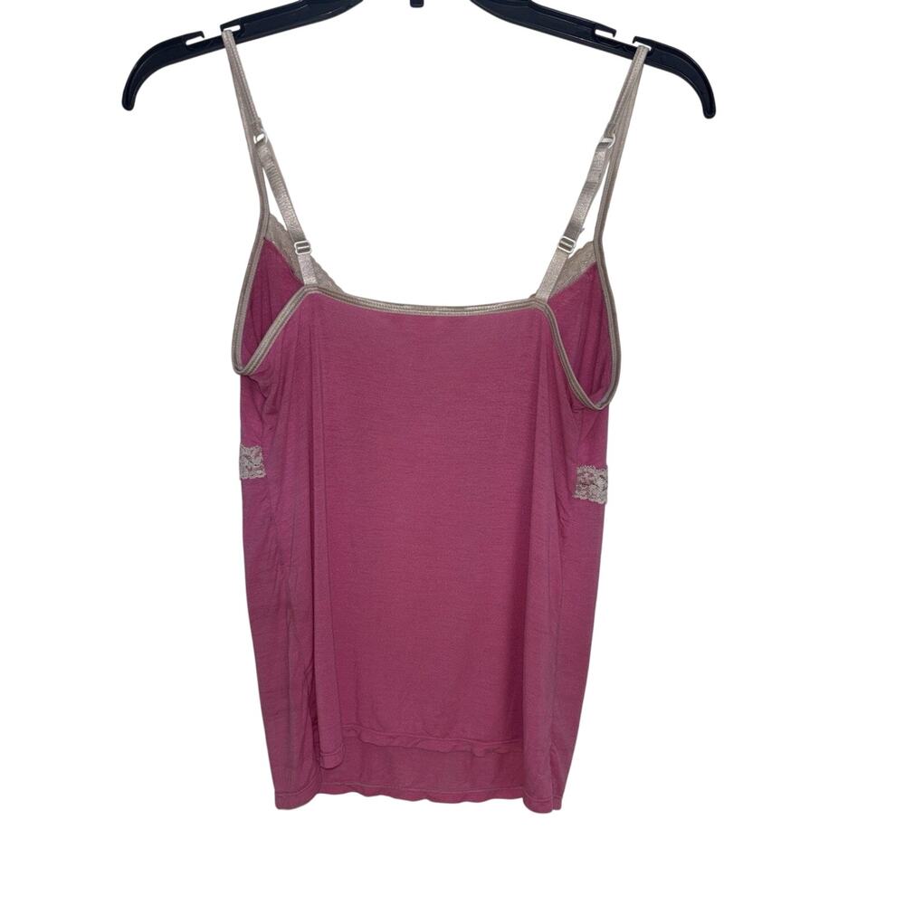 Y2K Victoria’s Secret Pink Lace Trim Babydoll Cami Coquette M Fairy Stretch - Picture 2 of 9